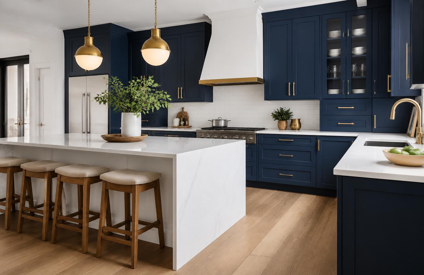 Cabinets & countertops that anchor the whole home.
